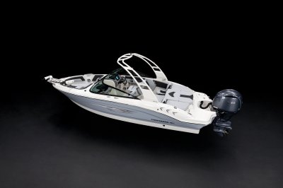 Chaparral 21 SSi OB Ski & Fish rear port overhead. 
