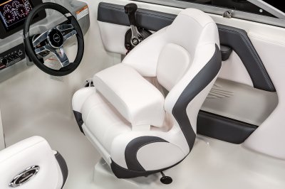 Chaparral 21 SSi Ski & Fish starboard premium bucket seat with flip-up bolster 