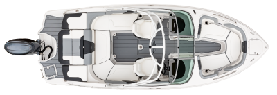 Chaparral 23 SSi OB with ample seating and storage to accommodate up to 13 passengers. 