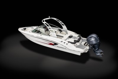 Chaparral 23 SSi OB rear port overhead. 