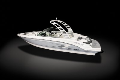 Chaparral 23 SSi rear port overhead. 