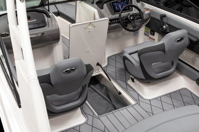 Chaparral GTS 1 in-floor storage offers plenty of space and houses the ballast bag. 