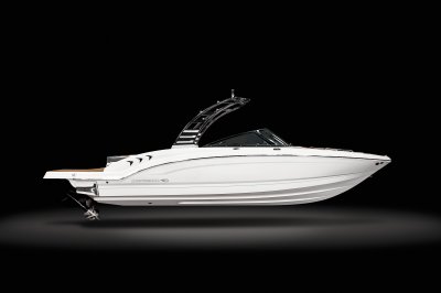 Chaparral GTS 3 starboard profile view on a black background. 