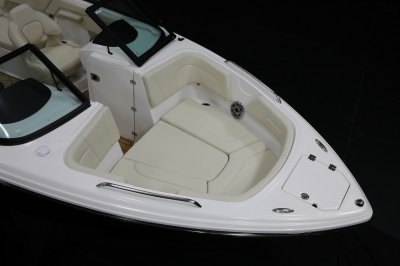 haparral GTS 3 bow filler cushion converts seating area into large sunpad 