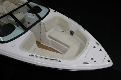 Chaparral GTS 3 bow seating with deep seating and cushioned bolsters 