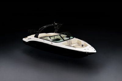 Chaparral GTS 3 front starboard view on a black background 