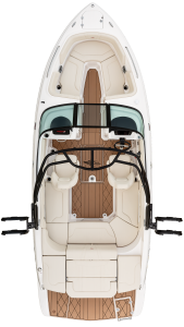 Chaparral GTS 3 overhead view showing layout and seating 