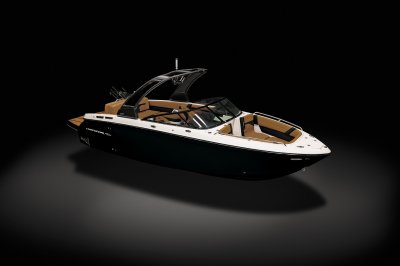 Chaparral GTS 6 front starboard view on a black background. 