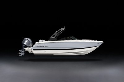 Chaparral 250 OSX starboard profile on a black background 