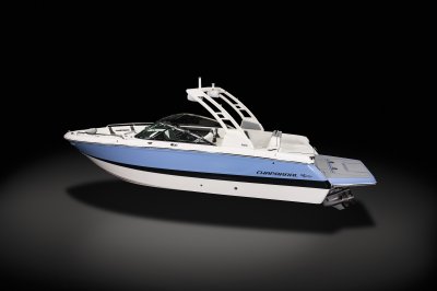 Chaparral 247 SSX rear port overhead. 