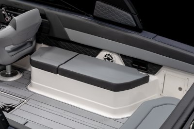 Chaparral SSX 30 starboard bench seat with storage underneath 