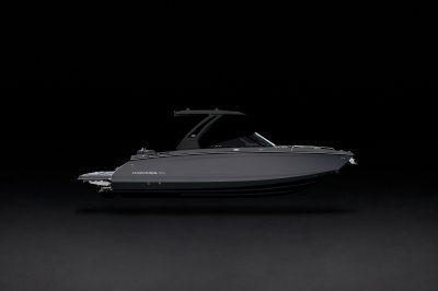 Chaparral SSX 30 starboard profile on a black background. 