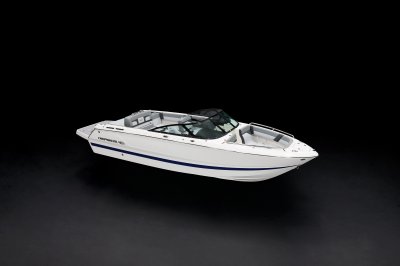 Chaparral SSX 4 front starboard view on a black background 