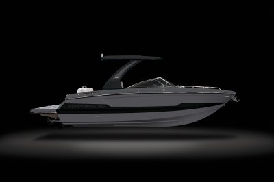 Chaparral SSX 8 sterndrive bowrider boat starboard profile. 