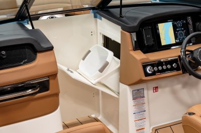 Chaparral SSX 8 starboard console waste bin 