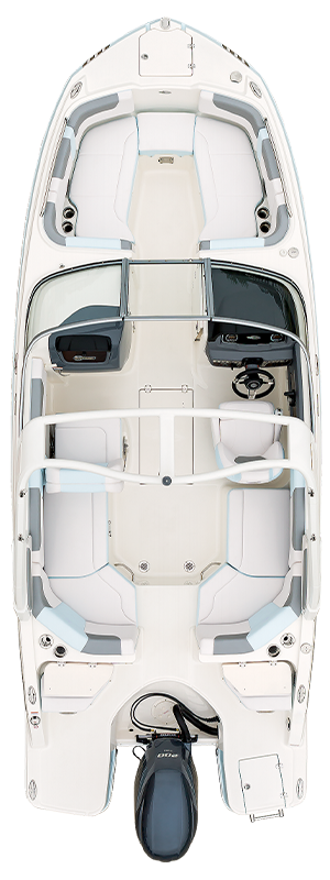 Overhead view of the  Chaparral 230 SunCoast  