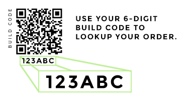 Use your 6 Digit Build Code to Search.