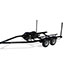 Trailer - Black Tandem Axle with Aluminum Wheels